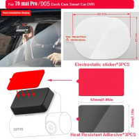 For 70mai Dash Cam Pro Dash Cam heat resistant adhesive and Static Stickers, for 70mai Pro DVR heat resistant adhesiv 3pcs