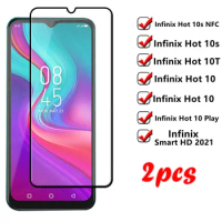 2 PCS For Infinix Hot 10S NFC Glass For Infinix Hot 10S NFC Phone Film HD Screen Protector For Infinix Hot 10 Lite 10S NFC Glass