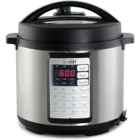 Electric Pressure Cooker 6.3 Quarts, 24-Hour Preset Timer, Stainless Steel with Safety Features, Multi-functional Rice Cooker