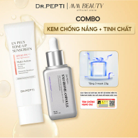 COMBO Tinh Chất Chống Lão Hóa Dr. Pepti 50ml + Kem Chống Nắng Nâng Tone, Kiềm Dầu DR.PEPTI 50ml (Tặn