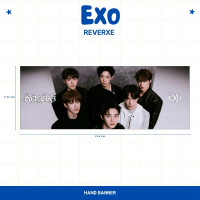 HOLOGRAM HAND BANNER XOXO REVERXE HANDBANNER KPOP UNOFFICIAL SUHO BAEKHYUN CHANYEOL SEHUN LAY KAI