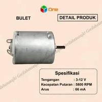 Dinamo Dc Motor Rs 380 3.7V-7.4V RC car remote control car model kotak dan bulat Bulat