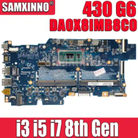 DA0X8IMB8C0 For HP Probook 430 G6 440 G6 HSN-Q14C Notebook Mainboard with i3 i5 i7 8th Gen CPU DDR4 Motherboard