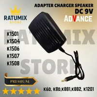 Adaptor Charger Speaker Advance DC 9V Premium K1202, K1203, K1204, K1206, K1501, K6D, K8D, K881