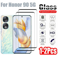 Pelindung Skrin, Penuh Penutup, Kaca Bajaan, Jelas HD, Keras 9H, Sesuai untuk Honor 90, Honor90Pro, 