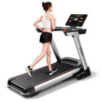 Hot sale gym equipment incline treadmill with touch screen luxury motorized treadmill foldable