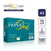 PaperOne Kertas A3 75gr Copier 1 Rim (500 lembar) Kertas HVS White