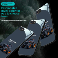 เคสโทรศัพท์กระจกนิรภัย ลายรถ เข้ากันได้กับ iPhone 7/8 SE (2022), SE (2020), 7 8, 7/8/SE2/SE3