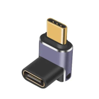 USB4 Type-C 40Gbps 多功能轉接頭Type-C C公轉C母-立體彎(SR3076)