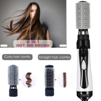 One step Hair Blower Dryer Brush Hot Air Comb Auto-rotating Hair Curling Iron Negative Ionic Dryer