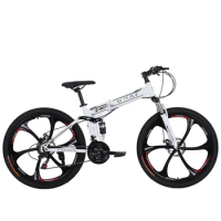 Hot Sale 21-Speed Folding Mountain Bike 26-Inch for Adults Features Disc Brake System Wholesale Factory MTB Cycle