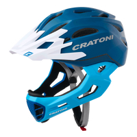 2022年新款Cratoni（深藍白） 兒童安全帽 /單車安全帽/ 頭盔/自行車