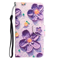 Painted Leather Case For Apple IPhone 14 13 12 Pro Max 11 Pro XS Max XR X 7 8 Plus Wallet Phone Cover