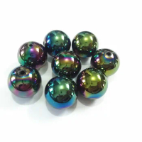 12mm 500pcs/bag , 20mm 100pcs/bag, Black AB Effect Acrylic Solid Beads,Chunky Solid Beads
