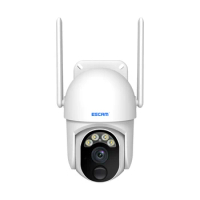 ESCAM 3MP 1296P Ubox APP Solar Power Wireless PTZ IP Camera AI Humanoid Alarm Full Color Auto Tracking Home Security Monitor