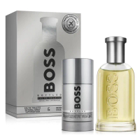 【HUGO BOSS】自信男性淡香水禮盒-淡香水100ml+體香膏70g(平行輸入)