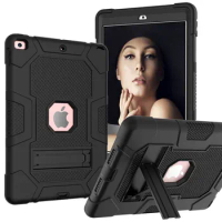 Slim Hybrid Tough Armor Shockproof Rugged Protection Cover Case Kickstand For iPad 10.2 2021 Cases iPad 9th