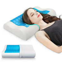50*30*10-7cm Gel Orthopedic Memory Foam Bed Cooling Pillow Breathable Cervical Vertebra Super Soft Comfortable Sleeping Pillows