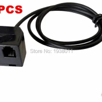 10 PCS RJ9 4P4C plug for Handset or Headset Splitter RJ9 headset adapter cable for training headset adapter