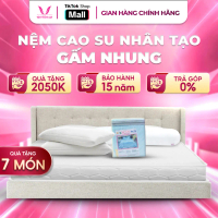 Nệm Cao Su Nhân Tạo Gấm Nhung Thắng Lợi - Nệm cao su có lớp áo nệm sang trọng, nằm mát mẻ, thoải mái
