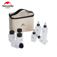 Nature-hike Picnic Seasoning Bottle Set Outdoor BBQ Cooking Oil Tank Camping PP Flavour Pot Set with Storage Bag 8-Piece/6-Piece