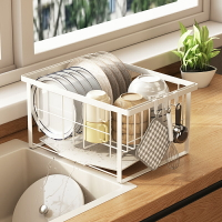 廚房瀝水碗盤架窄窗臺小碗筷瀝水架洗碗槽放水槽晾碗架水池置物架
