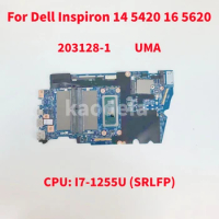 203128-1 Mainboard For Dell Inspiron 14 5420 16 5620 Laptop Motherboard CPU: I7-1255U SRLFP UMA CN-0X6MPM 0X6MPM X6MPM Test OK