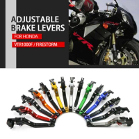 Motorcycle CNC Aluminum Alloy Clutch Lever Handle Suitable with LOGO For Honda VTR1000 VTR 1000 SP-1 SP1 SP2 SP-2 SP 1 2 RC51