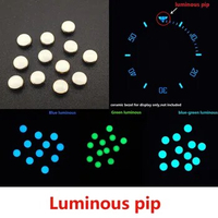 [Luminous pip] Lume pip at 12 For Ceramic bezel insert For Seiko /Rolex Green Luminous watch parts