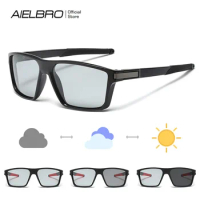 AIELBRO Polarized Sunglasses Cycling Glasses Photochromic Sunglasses Outdoor Photochromic Cycling Glasses Man Sunglasses for Men