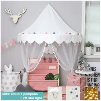 Nordic Baby Crib Netting Mosquito Net Tent Crib Cot Bed Canopy Kids Hanging Play Tent House for Girls Children Infant Toddler