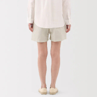 【MUJI 無印良品】女大麻混棉舒適短褲(共4色)