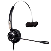 RJ9/rj10/rj12 Plug Headset Headphone Noise Canceling Telephone Call Center Headset with Microphone