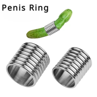 Metal Penis Ring Scrotum Stretcher Delayed Ejaculation Enhancement Erection Trainer Restraint Stretch Ring Male SexToy Corrector