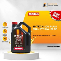MOTUL Oli Mobil H-Tech 100 Plus Full Synthetic SAE 0W-20 API SP ILSAC GF-6A 4L