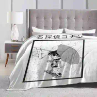 [ Detective Conan ] Edogawa Conan Hot Sale Printing High Qiality Warm Flannel Blanket Detective Conan Anime Manga
