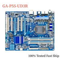For Gigabyte GA-P55-UD3R Motherboard P55 LGA 1156 DDR3 ATX Mainboard 100% Tested Fast Ship