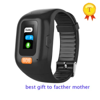2020 Gps smart watch woman Voice Remind SOS Button Smart Bracelet Watch with color Screen for Old Man Wristband Fitness Tracker