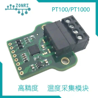 MAX31865 High-precision Temperature Acquisition Module PT100 / PT1000 Low-temperature Drift Reference Resistor