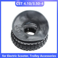 4.10/3.50-4 Inner Outer Tyre 410/350-4 Pneumatic Wheel Tire for Electric Scooter, Trolley Accessories CST Tire
