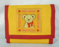 【震撼精品百貨】MILK TEDDY  泰迪熊   運動短夾 紅黃  震撼日式精品百貨