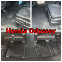 APP下單享點數9%｜工廠直銷適用本田奧德塞 Honda Odyssey APEX Elite 專用包覆式汽車皮革腳墊 腳踏墊 隔水墊