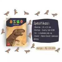 [ADEEVATHAR] Dino Pop Up Book Impian Studio / Buku pop-up anak dinosaurus / dinosaur pop up book Pac