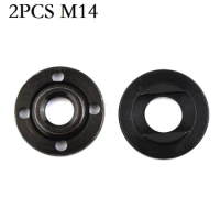 2 Pcs M14 Thread Replacement Angle Grinder Inner Outer Flange Nut Set Tools For 14mm Spindle Thread