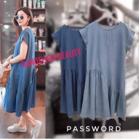 R㊚Nc Dressb Jeans Wanita Lengan Pendek Motif Rumbai G»Aa