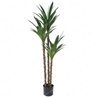 Large Simulation Plant Potted Floor-Standing Fake Green Plant Agave Artificial Tropical Plant Gladiolus
