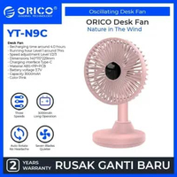 ORICO Oscillating Desk Fan 3000mAh - YT-N9C Pink