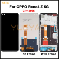Display For Oppo Reno4 Z 5G Reno 4 Z CPH2065 LCD Display Screen Frame+Touch Panel Digitizer For Oppo Reno4Z 5G Reno 4z LCD