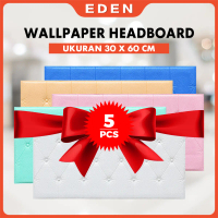 PAKET 5 PCS!!! Wallpaper Dinding 3D Foam Kedap Suara Tahan Air Headboard 60X30 CM TEBAL 5MM