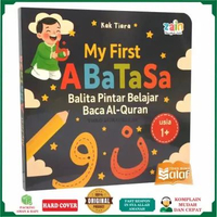 ZAIN Boardbook My First ABATASA Usia 1+ Tahun Balita Pintar Belajar Baca Al-Quran Karya Kak Tiara Al